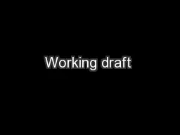 Working draft 