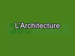 L’Architecture
