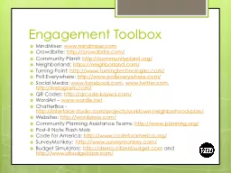 Engagement Toolbox