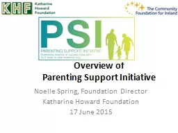 Overview of Parenting Support Initiative