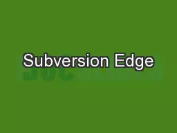 Subversion Edge