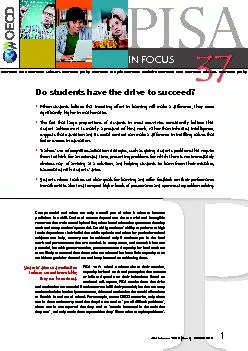 Do students have the drive to succeed?When students believe that inves