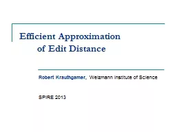 Efficient Approximation