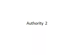 Authority 2
