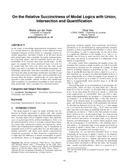 OntheRelativeSuccinctnessofModalLogicswithUnion,IntersectionandQuanti