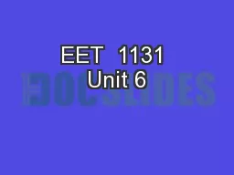 EET  1131 Unit 6