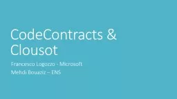 CodeContracts & Clousot