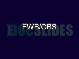 FWS/OBS
