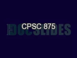 CPSC 875