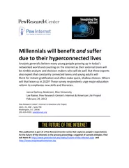 Millennials will benefit