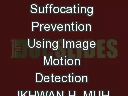 -Car Suffocating Prevention Using Image Motion Detection IKHWAN H. MUH