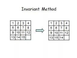 Invariant Method