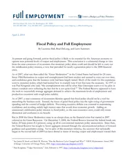 Fiscal Policy and Full Employment