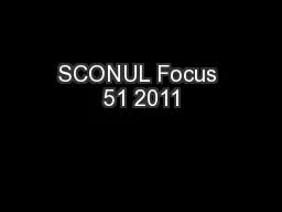 SCONUL Focus 51 2011