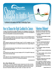 ublication for the members of the Steps to Healthy Aging Program
...