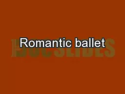 Romantic ballet