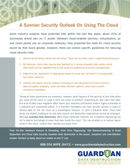 A Sunnier Security Outlook On Using The Cloud