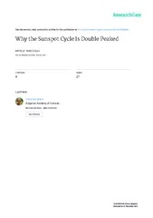 WHY THE SUNSPOT CYCLE IS DOUBLE PEAKED