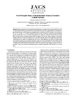 First-PrinciplesStudyofSuperabundantVacancyFormationinMetalHydridesCha