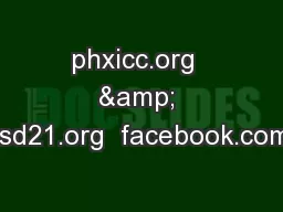phxicc.org  & usd21.org  facebook.com/