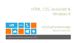 HTML, CSS, JavaScript &