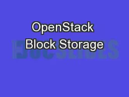 OpenStack Block Storage