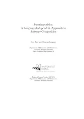 Superimposition:ALanguage-IndependentApproachtoSoftwareCompositionSven