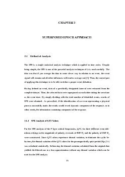 CHAPTER3SUPERPOSEDEPOCHAPPROACH3.1MethodofAnalysisTheSPEisasimplestati