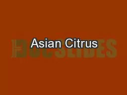 Asian Citrus