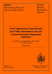 conomics    iscussion paper              Food Superstores, Food Desert