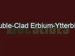 Double-Clad Erbium-Ytterbium