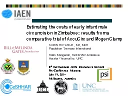 Estimating the costs of early infant male circumcision in Z