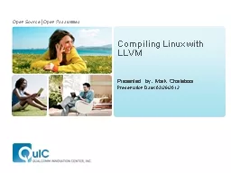Compiling Linux with