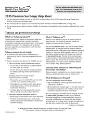 Tobacco use premium surchargeWhat are “tobacco products”?Tob