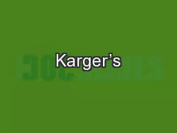 Karger’s