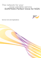 Thenetwork for your most valuable serviceSURPASS Perfect Voice for NGN