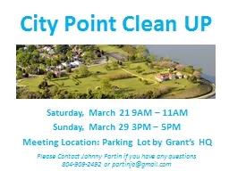 City Point Clean UP