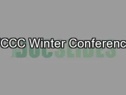 FCCC Winter Conference
