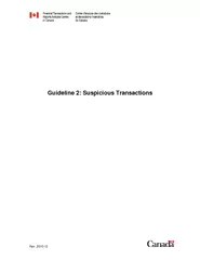 Guideline 2: Suspicious Transactions