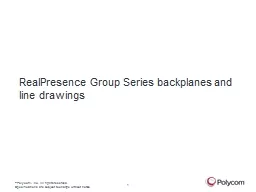 RealPresence Group Series backplanes and line drawings
