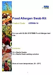Food Allergen Swab Kit