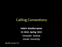 Calling Conventions