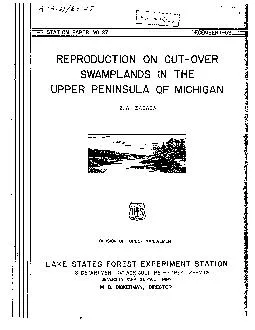 1952 REPRODUCTION ON CUT-OVER SWAMPLANDS IN