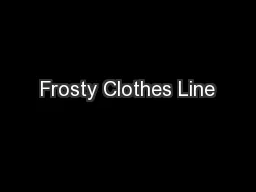 Frosty Clothes Line