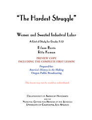 Women and Sweated Industrial Labor