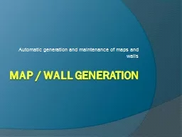 Map / Wall Generation
