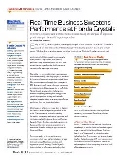 Real-Time Business Sweetens