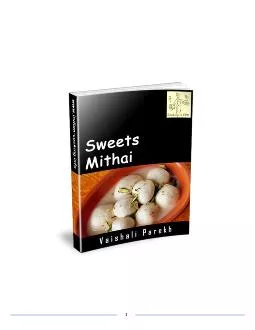 Sweets  /  Mithai  Recipes