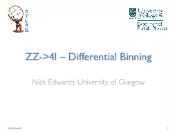 ZZ->4l – Differential Binning