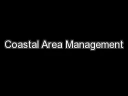 Coastal Area Management